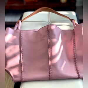 Los Feliz Slouchy Large Tote in Rosewood